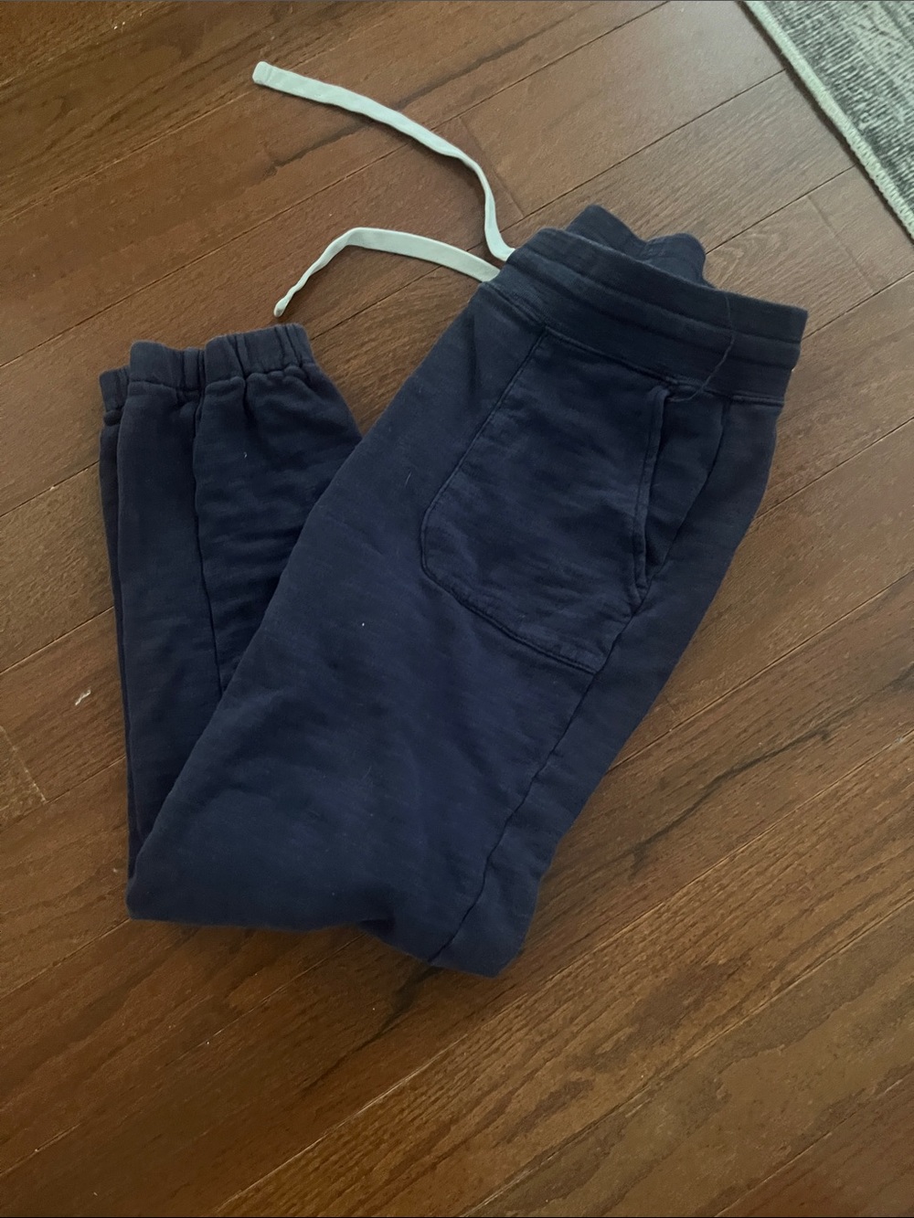 Women’s Navy Drawstring Joggers with Front Pockets